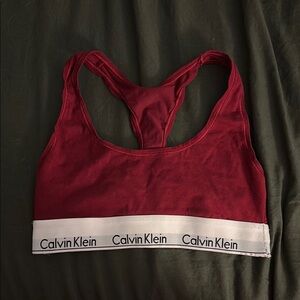 Calvin Klein Red Sports Bra